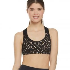 Onzie Half Moon Yoga Sports Bra Diamond Scuba