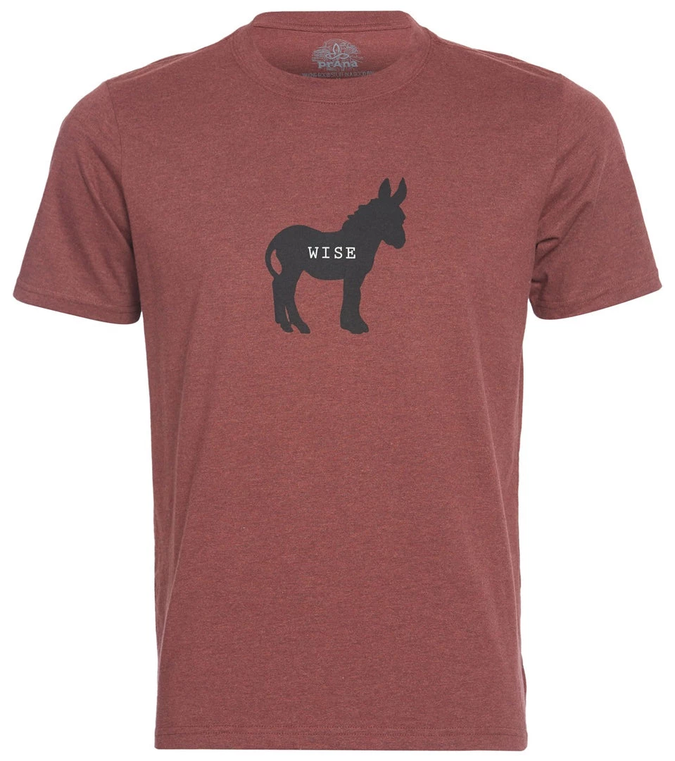 PrAna Men's Wise Ass Journeyman Tee Maple Heather 6 PrAna Men's Wise Ass Journeyman Tee Maple Heather