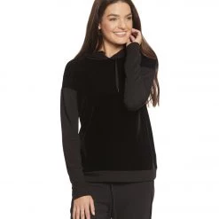 Beyond Yoga Shine On Velvet Hoodie Black
