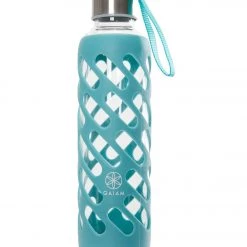 Gaiam Viridian Sure Grip Glass Water Bottle 20oz Viridian