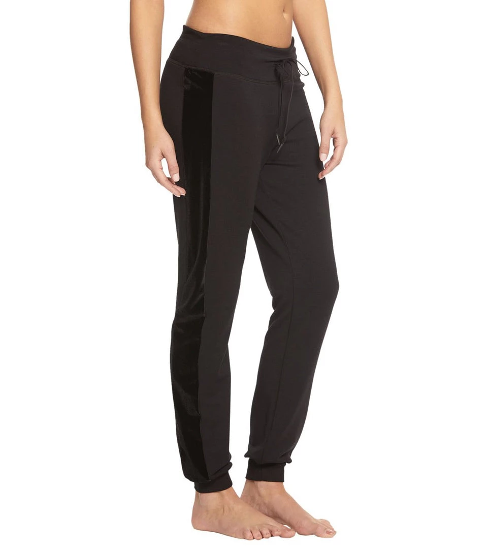 CLOTHING Beyond Yoga Shine On Velvet Tuxedo Joggers 3 CLOTHING Beyond Yoga Shine On Velvet Tuxedo Joggers