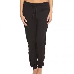 Beyond Yoga Shine On Velvet Tuxedo Joggers Black CLOTHING