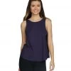 Everyday Yoga Deep V Back Tank Navy CLOTHING