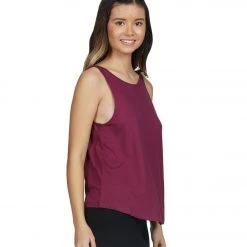 Everyday Yoga Deep V Back Tank Merlot