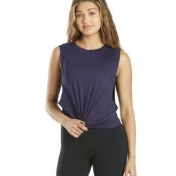 CLOTHING Everyday Yoga Workout Muscle Tank Navy