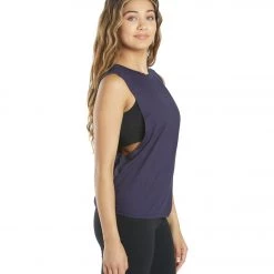 CLOTHING Everyday Yoga Workout Muscle Tank Navy