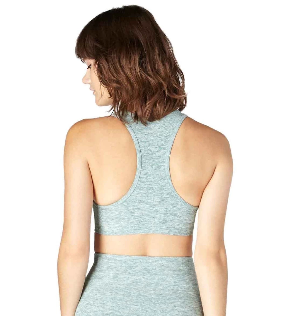 Beyond Yoga Spacedye Lift Your Spirits Yoga Sports Bra True Teal/White CLOTHING 5 Beyond Yoga Spacedye Lift Your Spirits Yoga Sports Bra True Teal/White CLOTHING