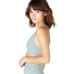 Beyond Yoga Spacedye Lift Your Spirits Yoga Sports Bra True Teal/White CLOTHING 11 Beyond Yoga Spacedye Lift Your Spirits Yoga Sports Bra True Teal/White CLOTHING