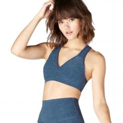 Beyond Yoga Spacedye Lift Your Spirits Yoga Sports Bra Insignia Navy