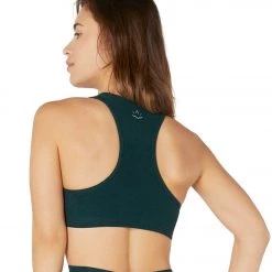 CLOTHING Beyond Yoga Spacedye Lift Your Spirits Yoga Sports Bra Hunter Green/Nocturnal Navy