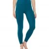 Beyond Yoga Plush High Waisted 7/8 Yoga Leggings Bali Blue Heather
