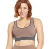 Beyond Yoga Next Colorblock Yoga Sports Bra Pink Lei/Charcoal Gray Heather