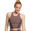 Beyond Yoga Stripe Down Cropped Yoga Tank Black/Pink Lei CLOTHING