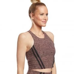 Beyond Yoga Stripe Down Cropped Yoga Tank Black/Pink Lei CLOTHING 12 Beyond Yoga Stripe Down Cropped Yoga Tank Black/Pink Lei CLOTHING