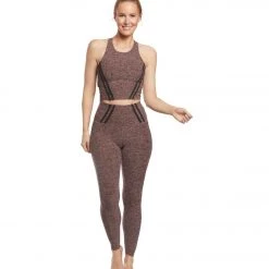 Beyond Yoga Stripe Down Cropped Yoga Tank Black/Pink Lei CLOTHING 14 Beyond Yoga Stripe Down Cropped Yoga Tank Black/Pink Lei CLOTHING