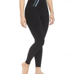CLOTHING Beyond Yoga Stripe Down High Waisted 7/8 Yoga Leggings Darkest Night 10 CLOTHING Beyond Yoga Stripe Down High Waisted 7/8 Yoga Leggings Darkest Night