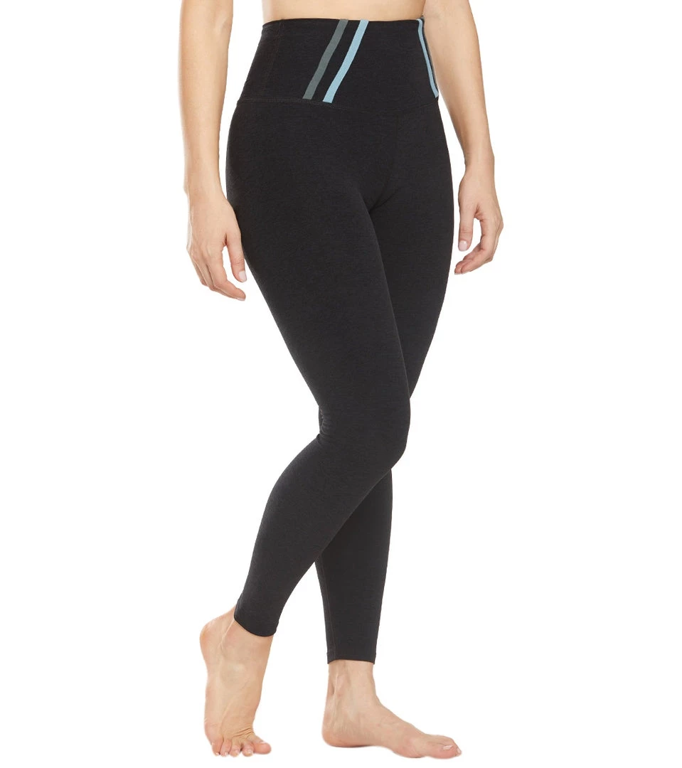 CLOTHING Beyond Yoga Stripe Down High Waisted 7/8 Yoga Leggings Darkest Night 4 CLOTHING Beyond Yoga Stripe Down High Waisted 7/8 Yoga Leggings Darkest Night