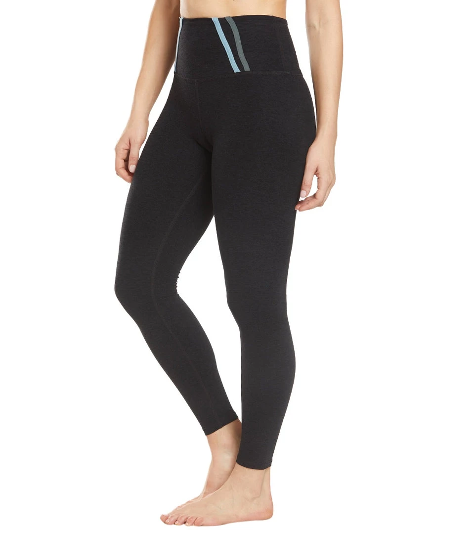 CLOTHING Beyond Yoga Stripe Down High Waisted 7/8 Yoga Leggings Darkest Night 7 CLOTHING Beyond Yoga Stripe Down High Waisted 7/8 Yoga Leggings Darkest Night