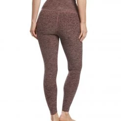 Beyond Yoga Stripe Down High Waisted 7/8 Yoga Leggings Black/Pink Lei CLOTHING 11 Beyond Yoga Stripe Down High Waisted 7/8 Yoga Leggings Black/Pink Lei CLOTHING