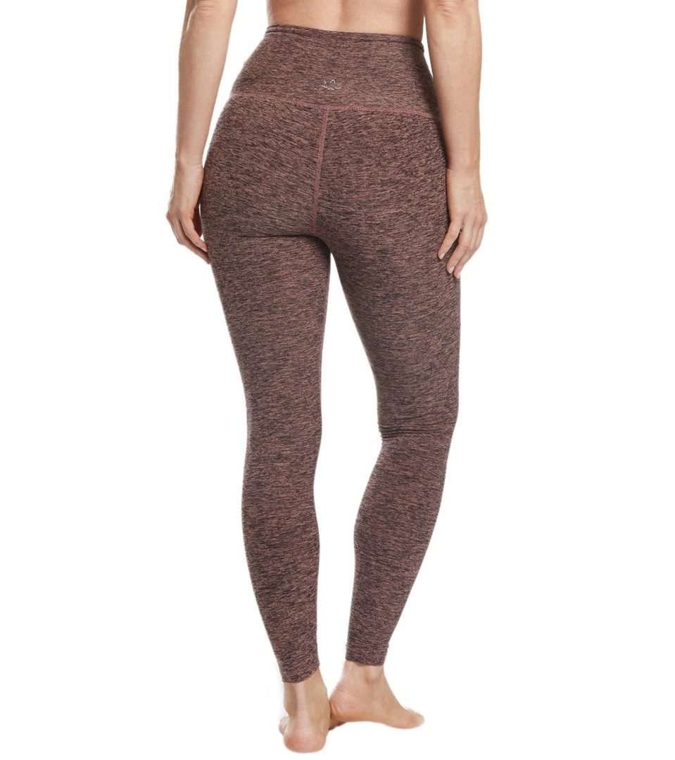 Beyond Yoga Stripe Down High Waisted 7/8 Yoga Leggings Black/Pink Lei CLOTHING 5 Beyond Yoga Stripe Down High Waisted 7/8 Yoga Leggings Black/Pink Lei CLOTHING