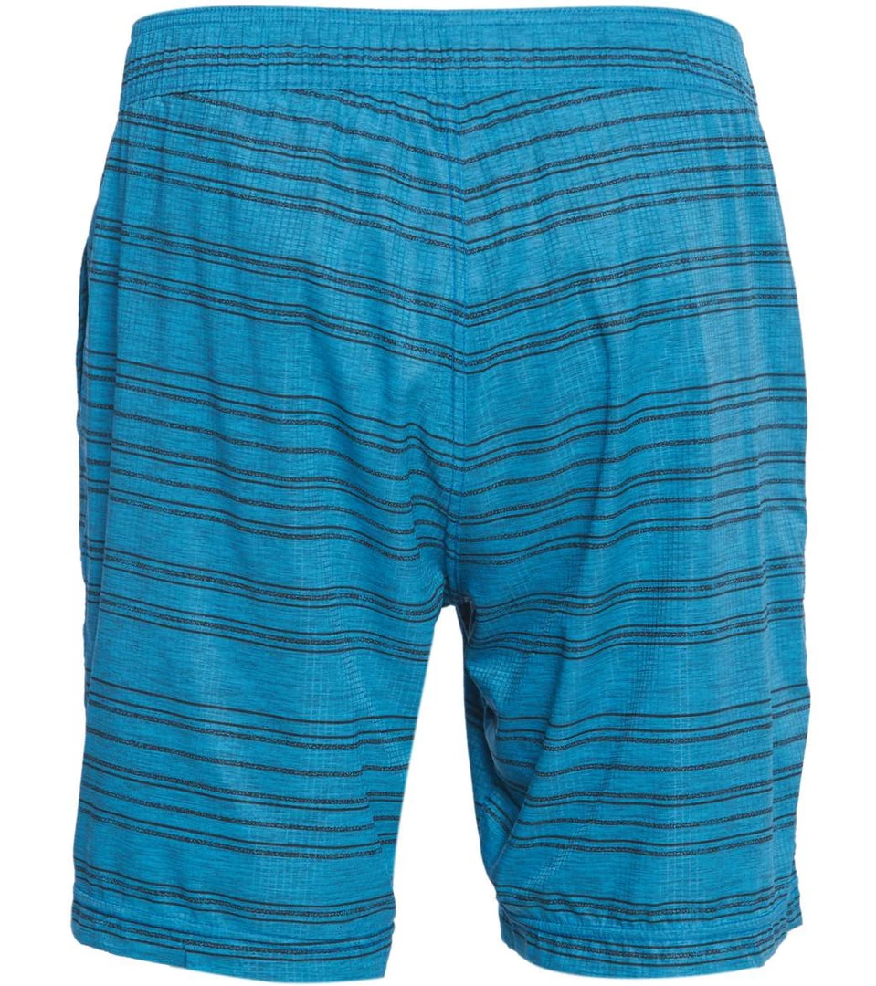 CLOTHING PrAna Men's Heiro 8" Inseam Yoga Shorts River Rock Blue Stripe 5 CLOTHING PrAna Men's Heiro 8" Inseam Yoga Shorts River Rock Blue Stripe