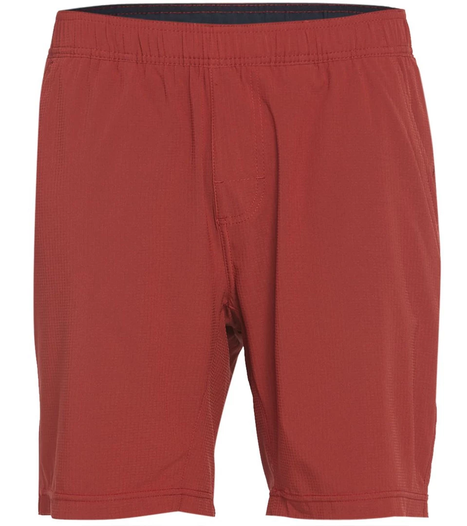 PrAna Men's Heiro 8" Inseam Yoga Shorts Maple 3 PrAna Men's Heiro 8" Inseam Yoga Shorts Maple