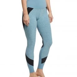 Beyond Yoga Colorblocked High Waisted Long Yoga Leggings Blue Crush Triple Block
