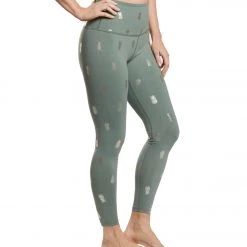 CLOTHING Beyond Yoga Tropical High Waisted 7/8 Yoga Leggings Aloha Green Pineapples