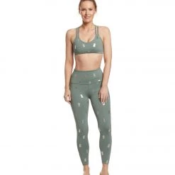 CLOTHING Beyond Yoga Tropical High Waisted 7/8 Yoga Leggings Aloha Green Pineapples