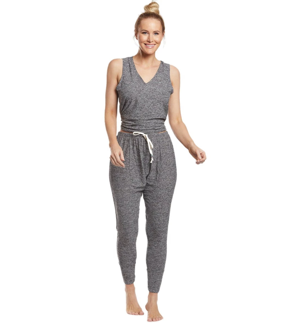 Beyond Yoga All About It Split Back Yoga Tank Black/White CLOTHING 6 Beyond Yoga All About It Split Back Yoga Tank Black/White CLOTHING