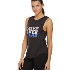 Spiritual Gangster Love Over Muscle Tank Vintage Black CLOTHING