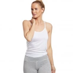 Beyond Yoga Slink It Over Yoga Tank White CLOTHING
