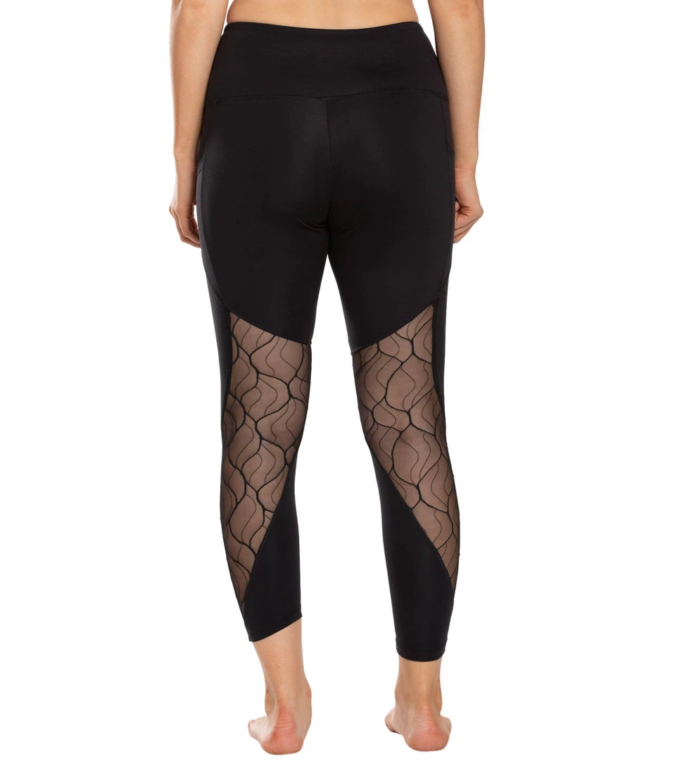 CLOTHING Marika Arabella Ankle Tummy Control Yoga Leggings With Pocket Black 5 CLOTHING Marika Arabella Ankle Tummy Control Yoga Leggings With Pocket Black