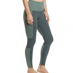 Beyond Yoga Block Out High Waisted 7/8 Yoga Leggings Aloha Green/Dark Tropic Block