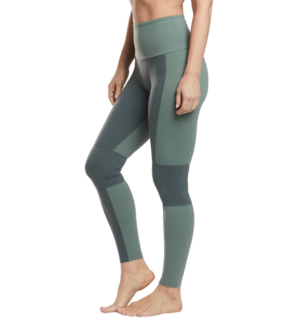 Beyond Yoga Block Out High Waisted 7/8 Yoga Leggings Aloha Green/Dark Tropic Block 7 Beyond Yoga Block Out High Waisted 7/8 Yoga Leggings Aloha Green/Dark Tropic Block