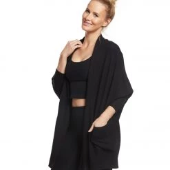 CLOTHING Beyond Yoga Brushed Up Easy Rider Origami Cardigan Black 13 CLOTHING Beyond Yoga Brushed Up Easy Rider Origami Cardigan Black