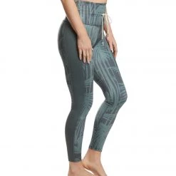 Beyond Yoga Right On High Waisted Long Yoga Leggings Bamboo Fields CLOTHING