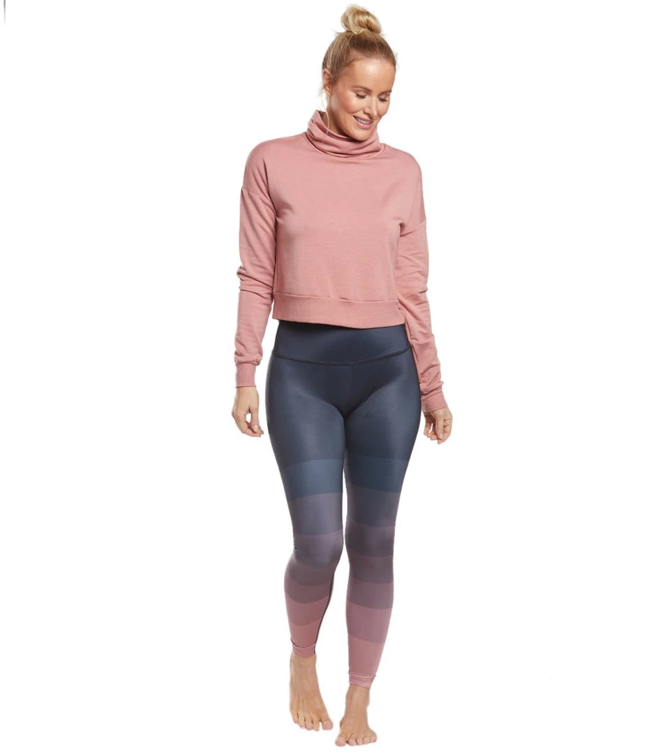 CLOTHING Beyond Yoga All Time Cropped Yoga Pullover Pink Lei 6 CLOTHING Beyond Yoga All Time Cropped Yoga Pullover Pink Lei