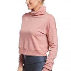 CLOTHING Beyond Yoga All Time Cropped Yoga Pullover Pink Lei 13 CLOTHING Beyond Yoga All Time Cropped Yoga Pullover Pink Lei