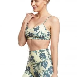 CLOTHING Beyond Yoga Olympus Classic V-Neck Yoga Sports Bra Floral Sunrise