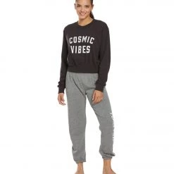 Spiritual Gangster Cosmic Crop Crew Sweatshirt Vintage Black 12 Spiritual Gangster Cosmic Crop Crew Sweatshirt Vintage Black