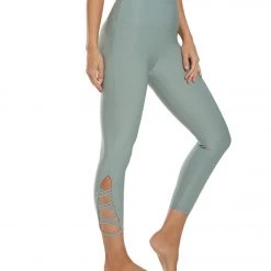 Marika Brandy Yoga Capris Slate Grey CLOTHING