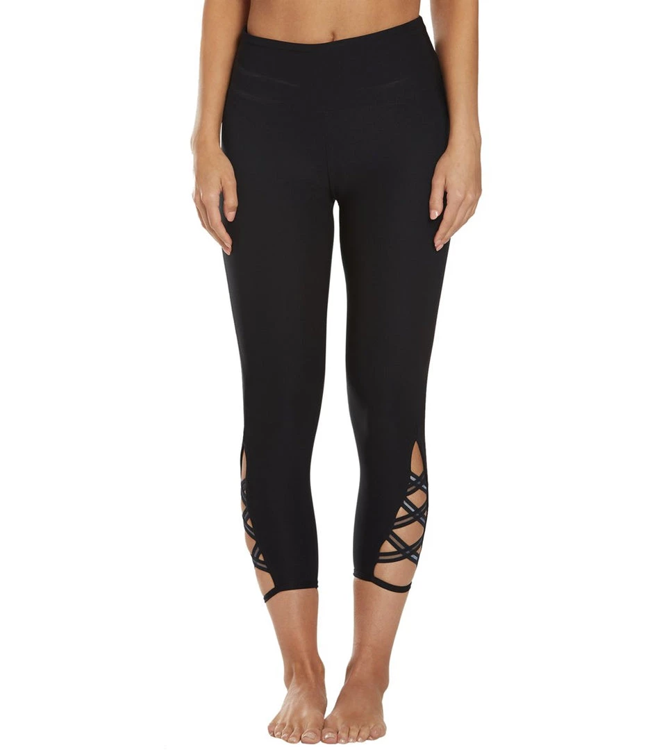 CLOTHING Marika Brandy Yoga Capris Black 4 CLOTHING Marika Brandy Yoga Capris Black