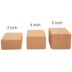 Everyday Yoga Cork Yoga Block 4 Inch Natural