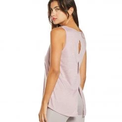 Balance Collection Luna Singlet Yoga Tank Top Mauve Shadows CLOTHING