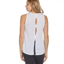 CLOTHING Balance Collection Luna Singlet Yoga Tank Top White