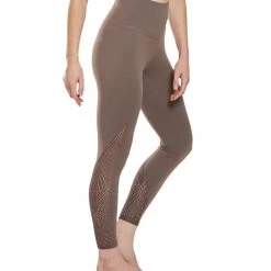 CLOTHING Beyond Yoga Mesh In Line High Waisted 7/8 Yoga Leggings Terra Leather