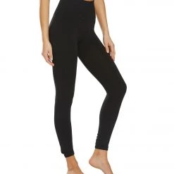 CLOTHING Free People High Waisted Shanti Yoga Leggings Onyx