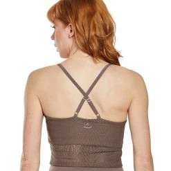 CLOTHING Beyond Yoga Mesh In Line Cropped Yoga Tank Terra Leather 10 CLOTHING Beyond Yoga Mesh In Line Cropped Yoga Tank Terra Leather