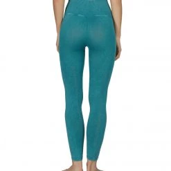 Free People High Waisted Shanti Yoga Leggings Dark Turquoise CLOTHING